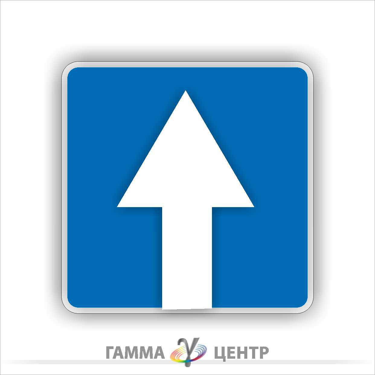 Дорожній знак 5.5. Дорога з одностороннім рухом