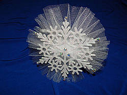 Обруч на голову сніжинка