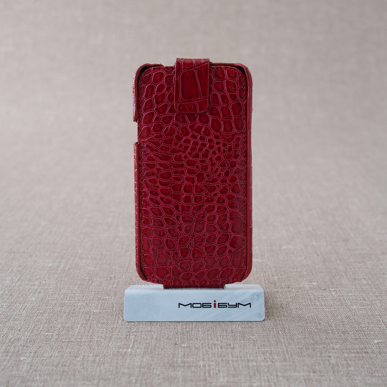 Чехол Covert Leather Flip HTC One X red, фото 1