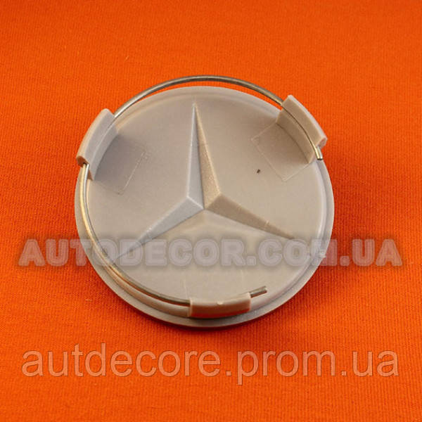 Колпачки заглушки на литые диски Mercedes (75/70/16) 2014010225 серебро - фото 2 - id-p749156451