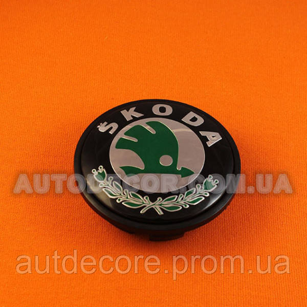 Колпачки заглушки на литые диски Skoda (65/56/12) 3B7 601 171 - фото 1 - id-p749156503