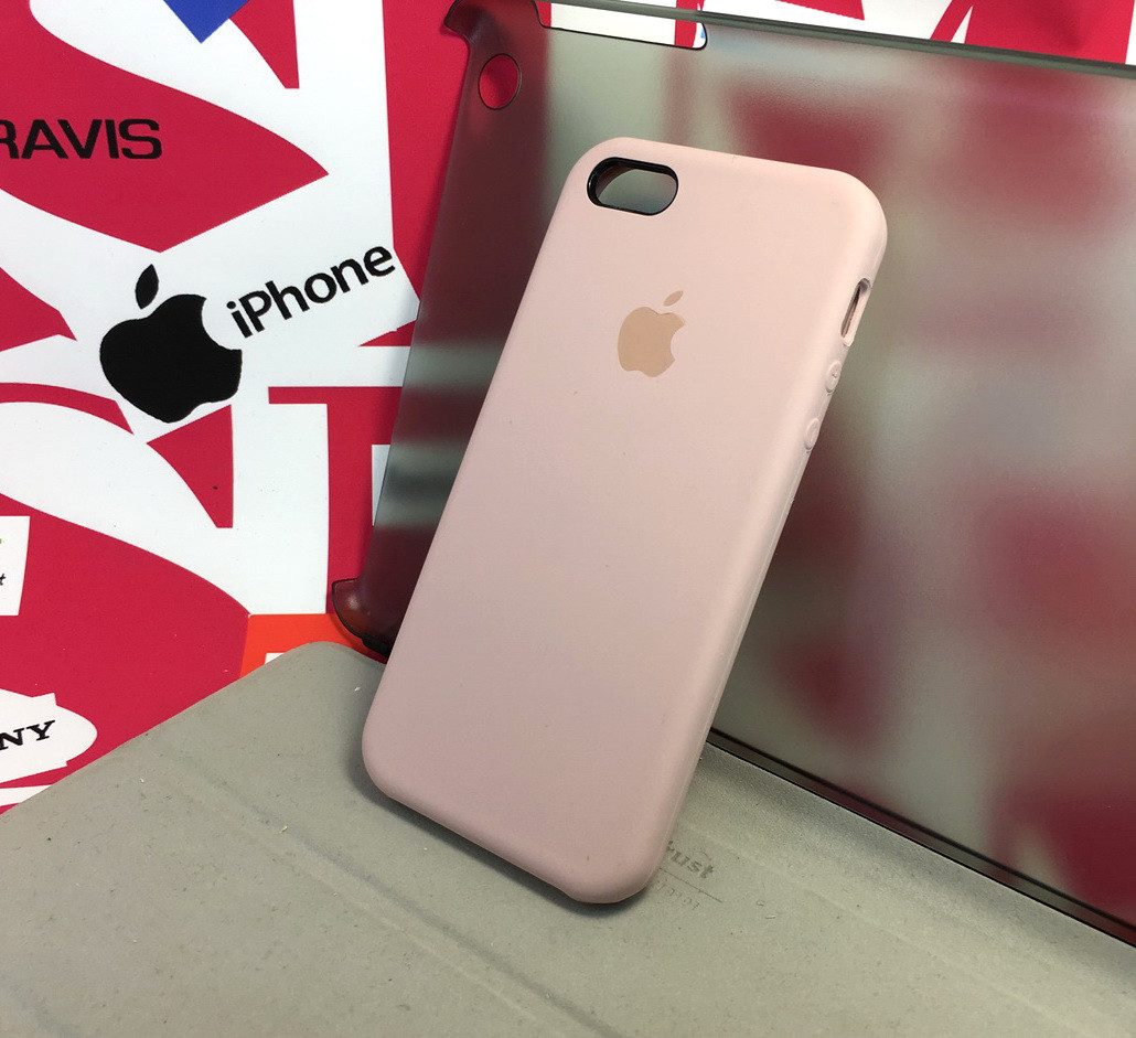 Чохол для iPhone 5 5s se накладка на бампер протиударний Original Soft Touch пудра