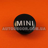 Колпачки заглушки на литые диски Mini (54/44/15) 313-1171-069 черный/хром