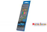 Олівці кольорові 6кол гнучкі WHEEL DRIVE Мультяшки ps0.288 7432