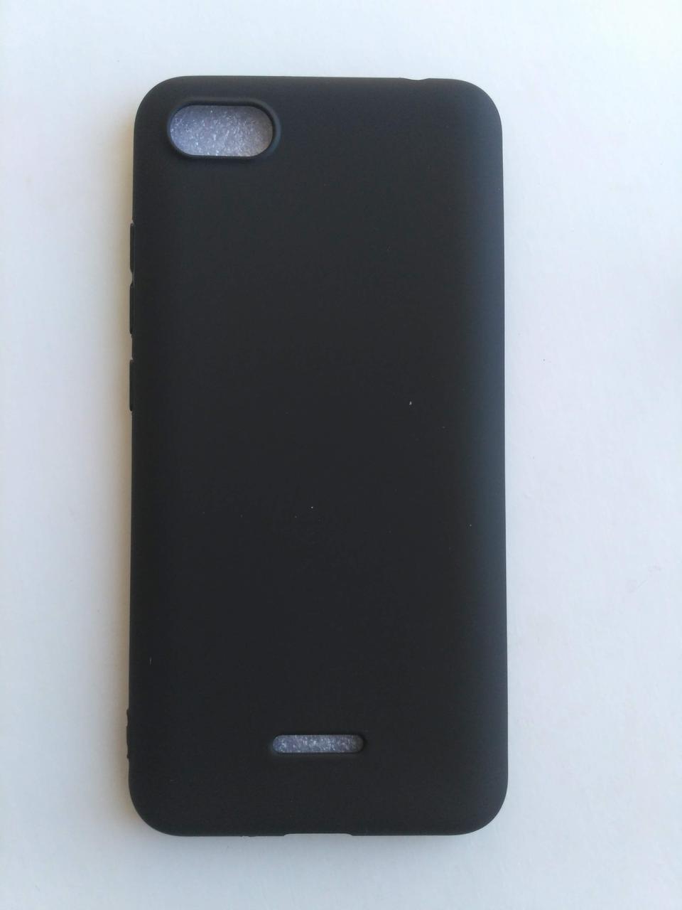 Силіконовий чохол Xiaomi Redmi 6a чорний матовий Чорний 1757P