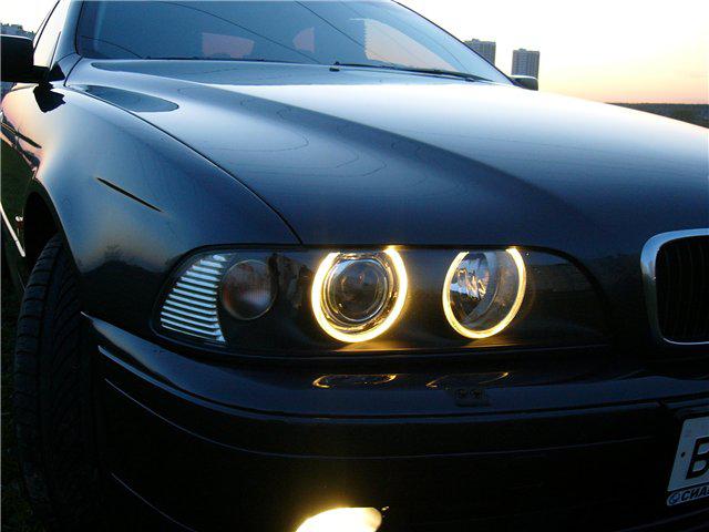 Ангельські очі (4*120 мм) CCFL для BMW E32 жовті