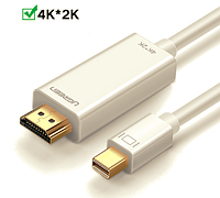 Кабель Ugreen/Cabletime mini DisplayPort (Thunderbolt 1/2) - HDMI 4К*2К версия 1.4