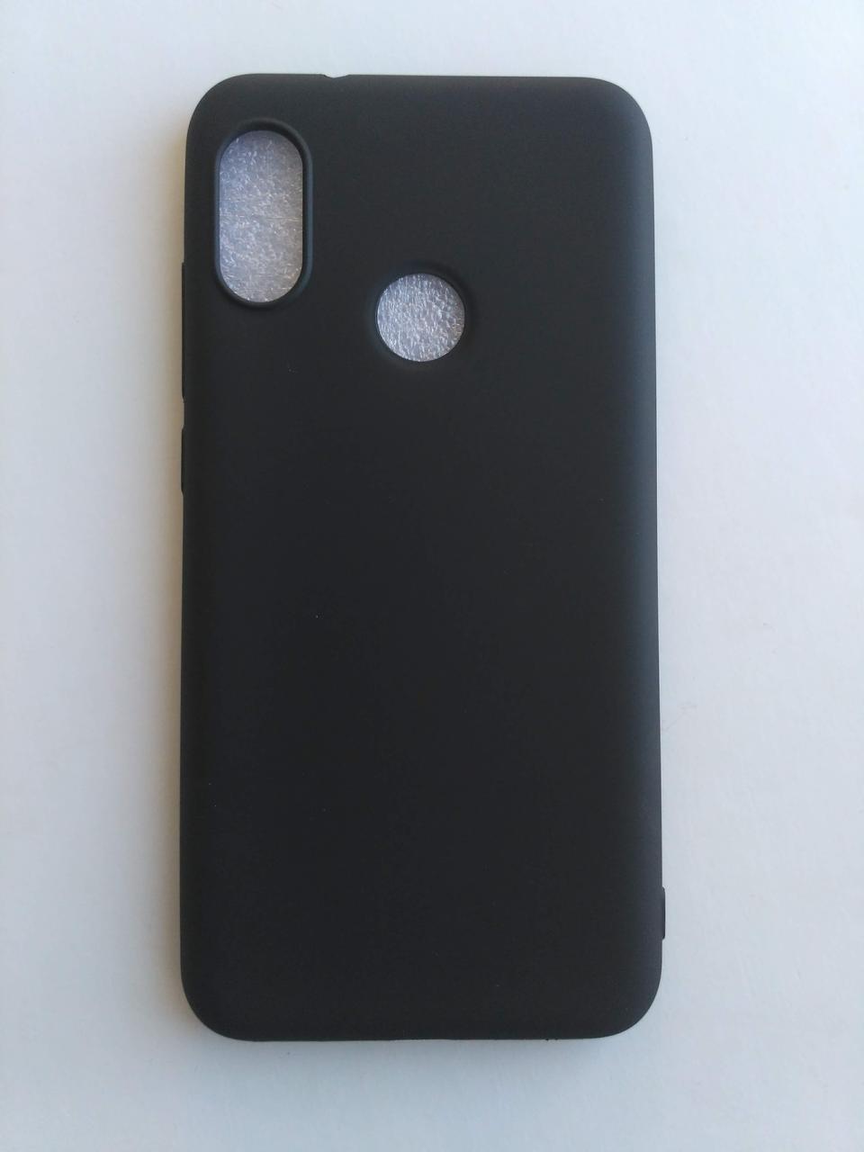 Силіконовий чохол Xiaomi MI A2 lite / Redmi 6 Pro чорний матовий Чорний 1760P