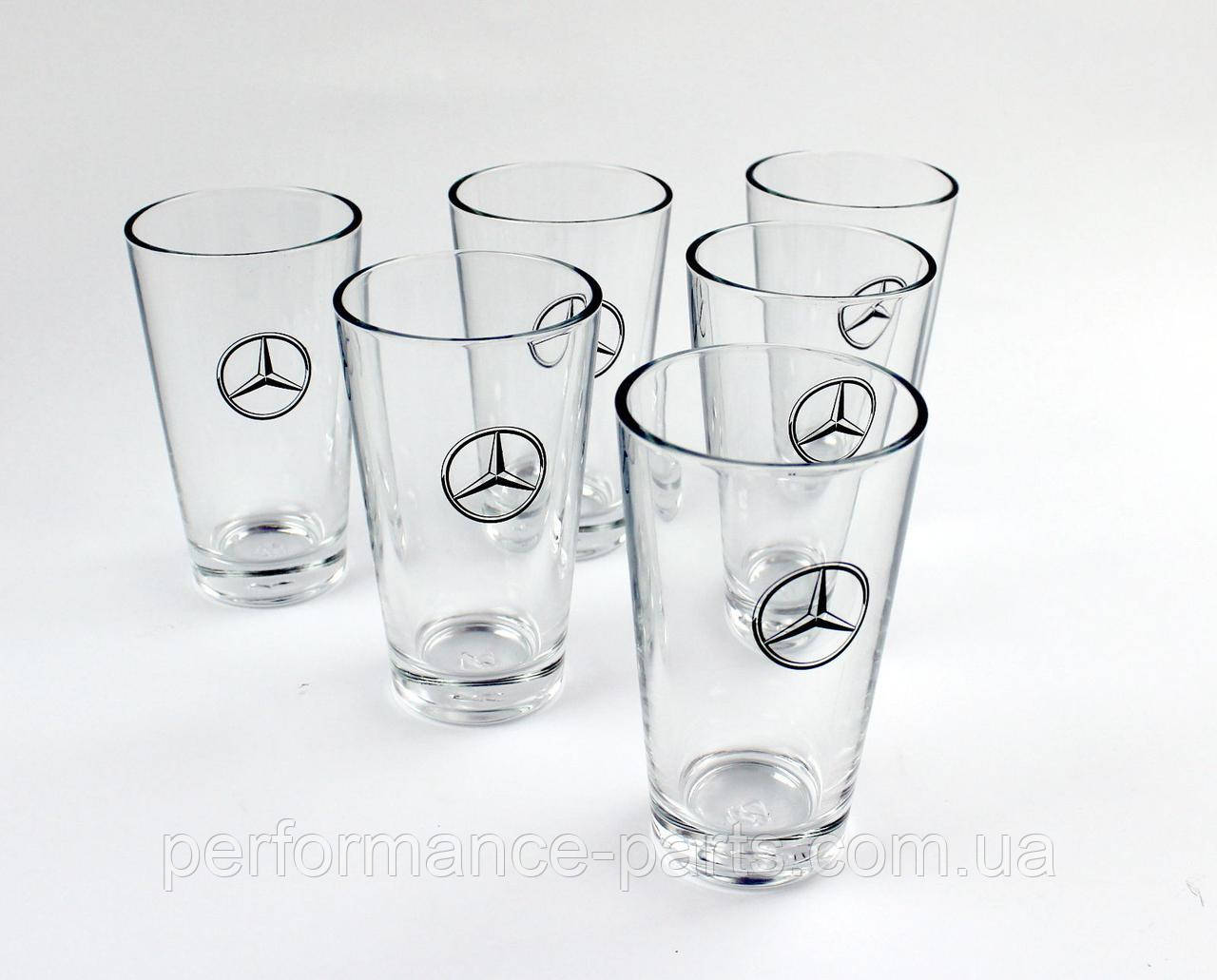 Набір із шести скляних склянок Mercedes-Benz Glass Set Classic Star B66958362