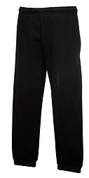 Спортивні штани дитячі чорні Premium elasticated Fruit of the Loom 64-025-36 5-6