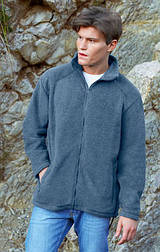 Чоловічий класичний фліс на замку 62-510-0