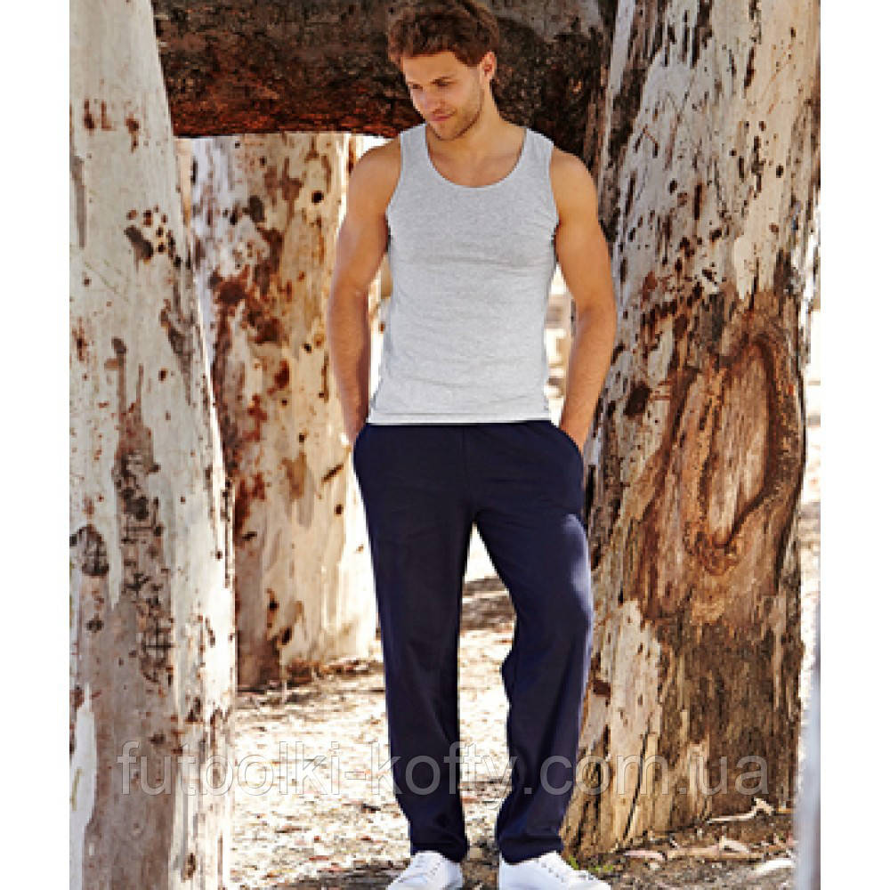 Мужские спортивные штаны без резинки внизу Open Hem Jog Pants 64-032-0 - фото 1 - id-p234335250