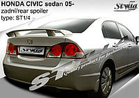 Спойлер багажника тюнинг Honda Civic Sedan