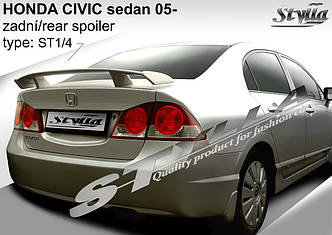 Спойлер багажника тюнінг Honda Civic Sedan