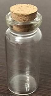 Баночка скляна з дерев'яним корком 22х50 мм, 12 мл, фото 1