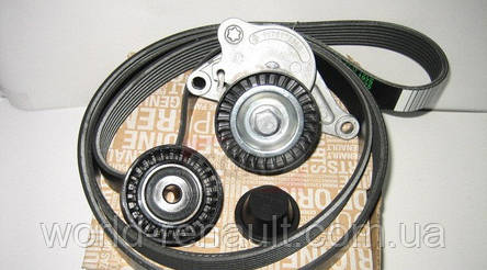 Renault (Original) 7701476645 — Комплект ременя генератора (+AC) на Рено Трафік II 2.0dci, фото 1
