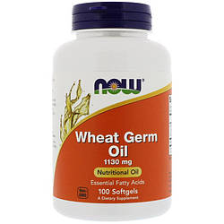 Масло Паростків Пшениці NOW Foods Wheat Germ Oil 1130mg 100 softgels