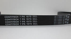 Ремінь генератора (+AC) на Рено Трафік 2.0dci/CONTI 7PK1970, фото 3