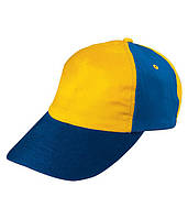 Детская пятипанельная кепка MGRR Золотой Желтый / Ярко-Синий / Красный / Темно-Синий