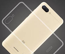 Ультратонкий 0,3 мм чохол для Xiaomi (Ксиоми) Redmi 6A прозорий, фото 2