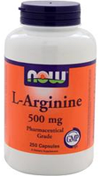 Аргинин NOW Foods L-Arginine 500mg 100 caps