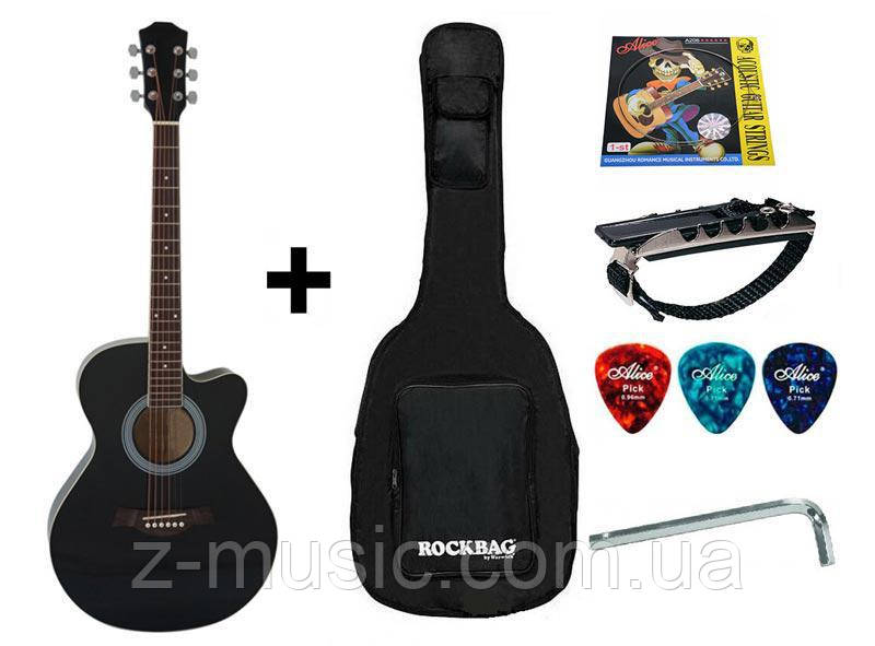 Гітара акустична повнорозмірна 4/4 IRIN AG-04 (Чехол + каподастр + Струна + Медіатор + Ключ) - фото 1 - id-p946205719