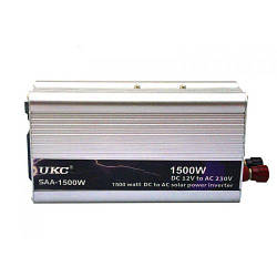 Перетворювач авто інвертор UKC 12V-220V 1500W