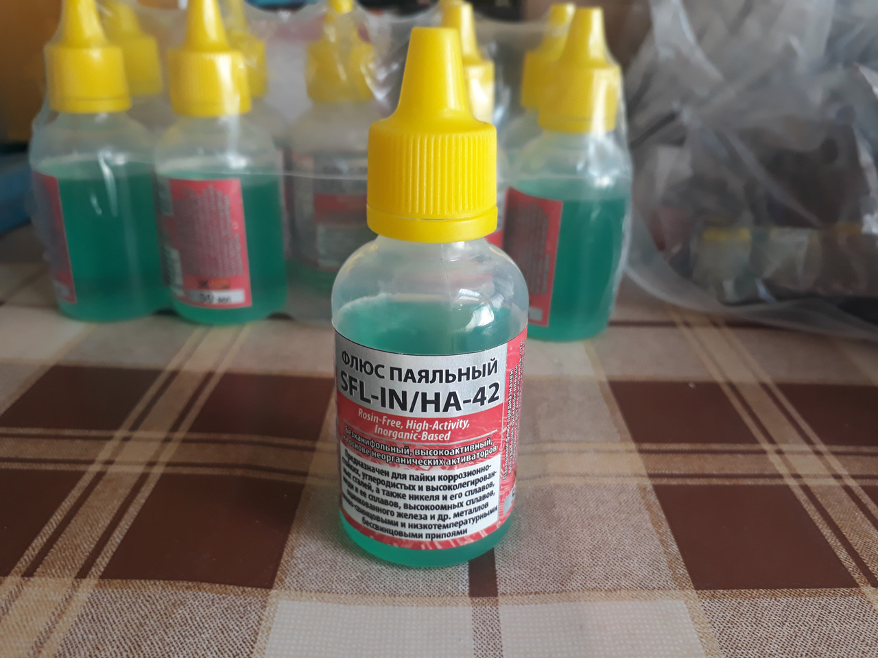 Флюс паяльний SFL-IN/HA-42 (безканіфольний, високоактивний, на основі неорганічних активаторів), 50 мл