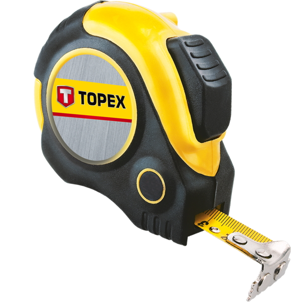 Рулетка Topex, сталева стрічка 3 м x 19 мм, магніт