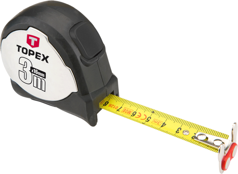 Рулетка Topex, сталева стрічка 5 м x 22 мм, магніт