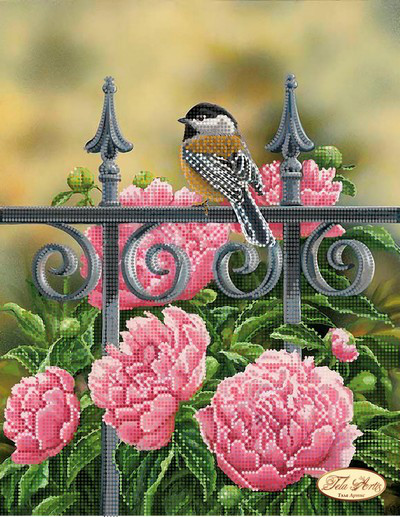 Малюнок на тканині для вишивання бісером Пернатий гість (частина 1)  ТА-136