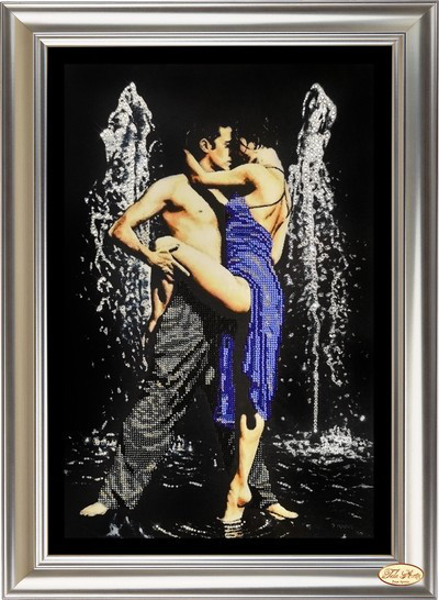 Набір у змішаній техніці (бісер + стрази) Дивні танці 1 НС-001