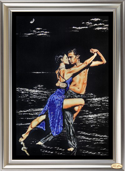 Набір у змішаній техніці (бісер + стрази) Дивні танці 2 НС-002