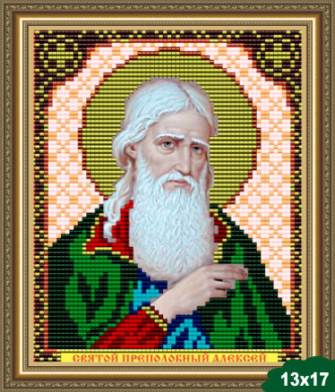 Малюнок на ткни для вишивки бісером Святий Алезий (Алексій)  VIA5015