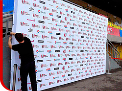 Монтаж бренд вола (прес-вола)