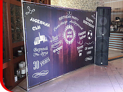 Оренда бренд-вол (прес-вол) для приміщень