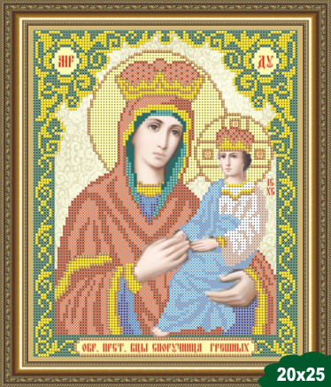 Малюнок на тканині для вишивання бісером Спортучкагодних VIA4223