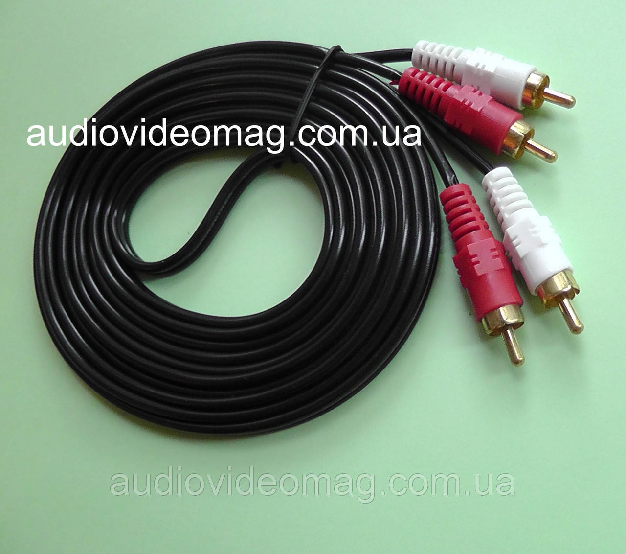 Кабель 2 RCA на 2 RCA (тюльпан), довжина 3 метра