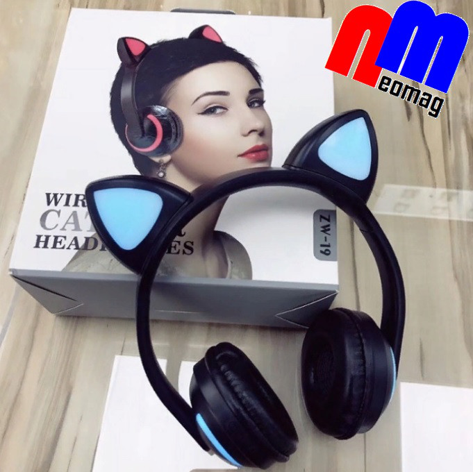 Bluetooth наушники с кошачьими ушками. Хит 2019 года.7 цветов - фото 2 - id-p749702625