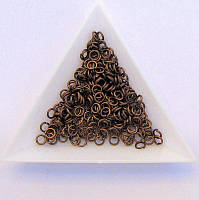 З'єднувальні кільця діаметр 4 мм товщина 0,7 мм мідь (приблизно 0,5 кг)