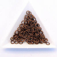 З'єднувальні кільця діаметр 5 мм товщина 0,7 мм мідь (приблизно 0,5 кг)