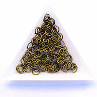 З'єднувальні кільця діаметр 6 мм товщина 0,7 мм бронза (приблизно 0,5 кг)