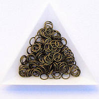 З'єднувальні кільця діаметр 7 мм товщина 0,7 мм бронза (приблизно 0,5 кг)