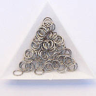 З'єднувальні кільця діаметр 8 мм товщина 0,7 мм сталь (приблизно 0,5 кг)