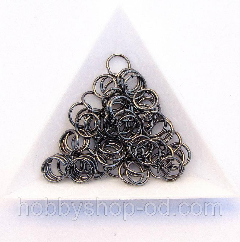 З'єднувальні кільця діаметр 8 мм товщина 0,9 мм нафти (10 г), фото 1