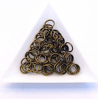 З'єднувальні кільця діаметр 8 мм товщина 0,7 мм бронза (приблизно 0,5 кг)