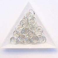 З'єднувальні кільця діаметр 10 мм товщина 0,7 мм св. срібло (10 г)