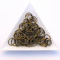 З'єднувальні кільця діаметр 10 мм товщина 0,7 мм бронза (10 г)