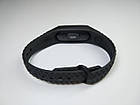 Ремінець Xiaomi Mi Band 2 MiJobs силіконовий рифлений Чорний / Зелений 1089P, фото 2