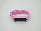 Ремінець Xiaomi Mi Band 2 MiJobs силіконовий з рамкою Світло-рожевий / Білий 1088P, фото 6